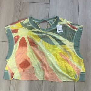 FP Movement by Free People Multicolor Crop Top Sz XS NWT